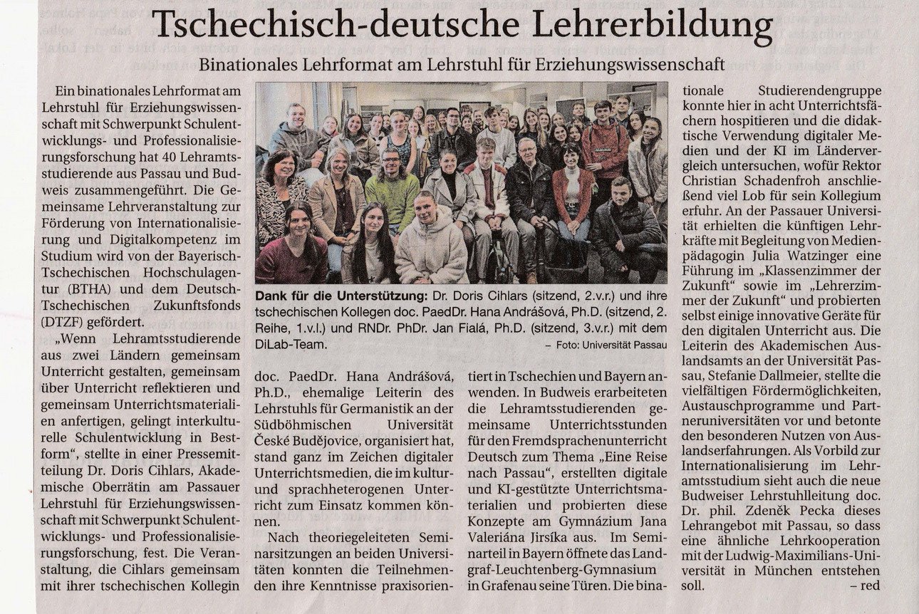 Pressebericht zum Projekt 08.01.2026