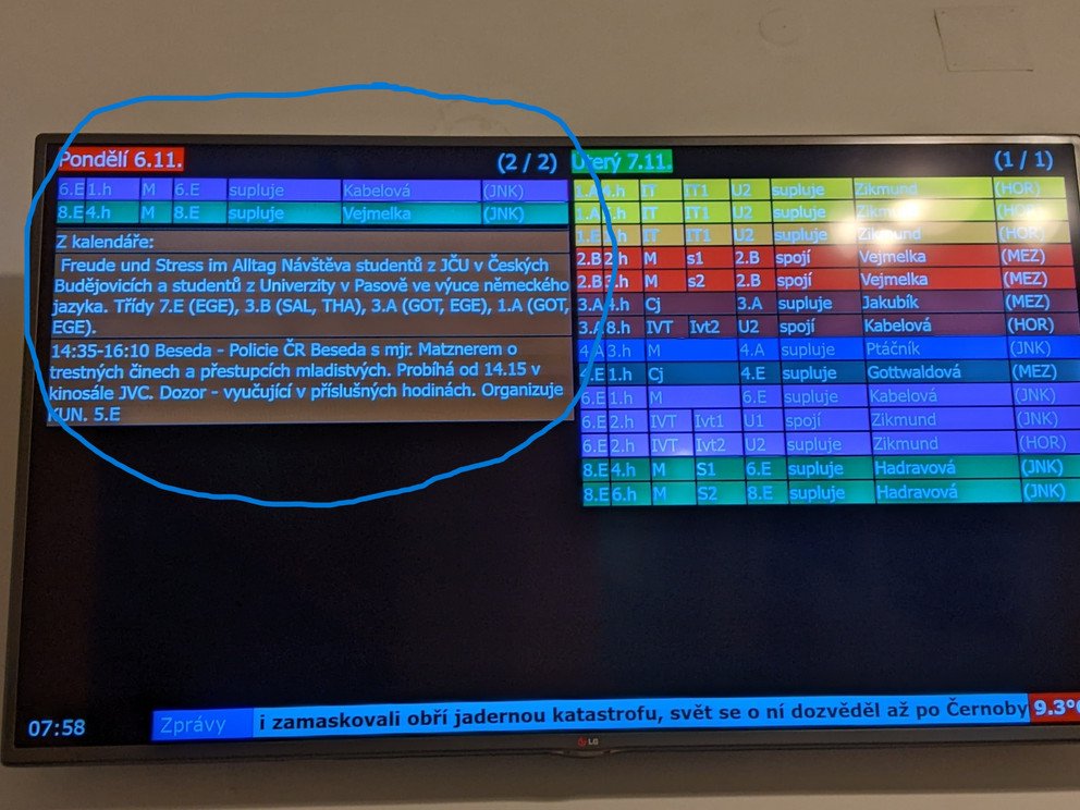 Fernsehbildschirm