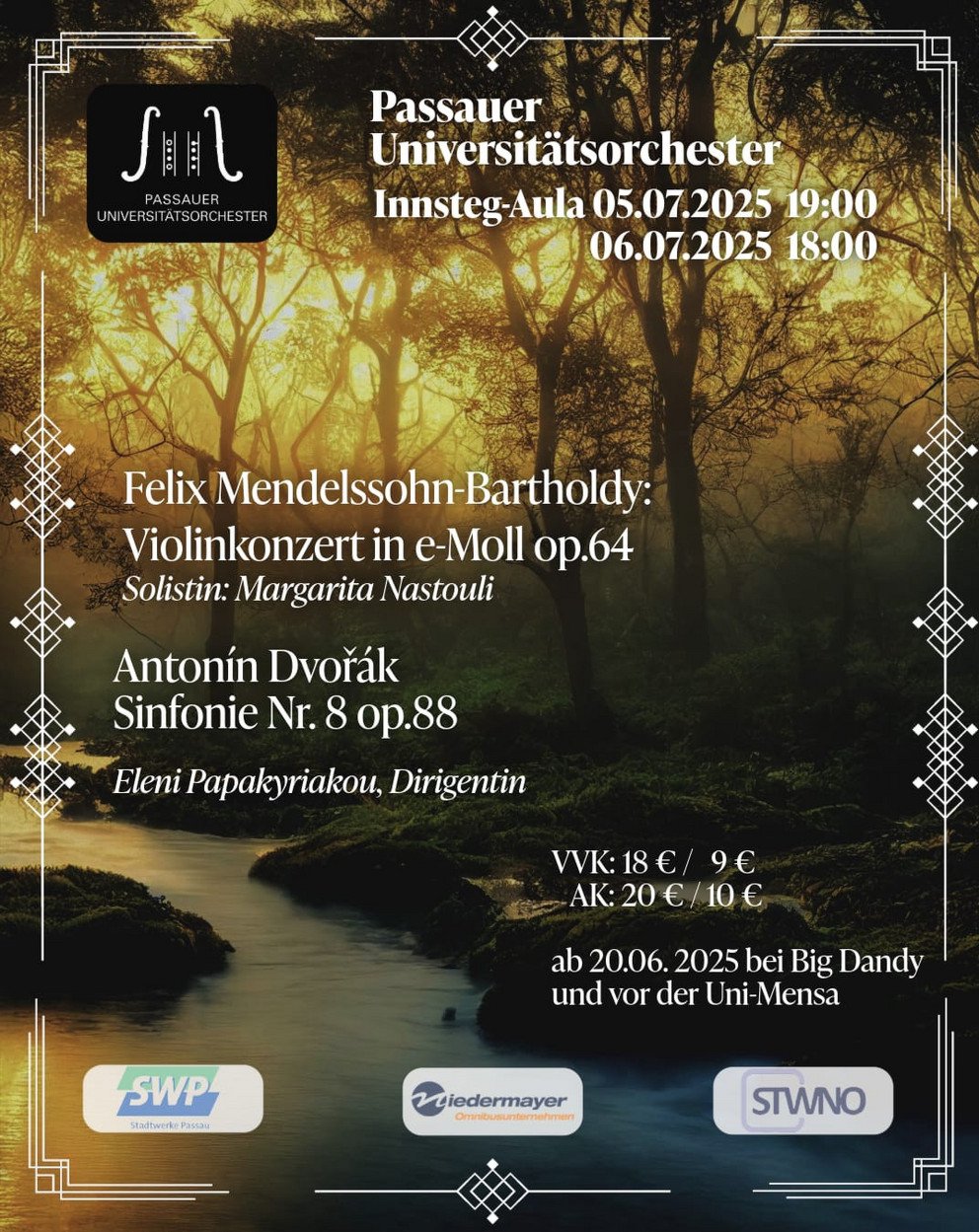 Einladung zum Konzert des Passauer Universitätsorchester