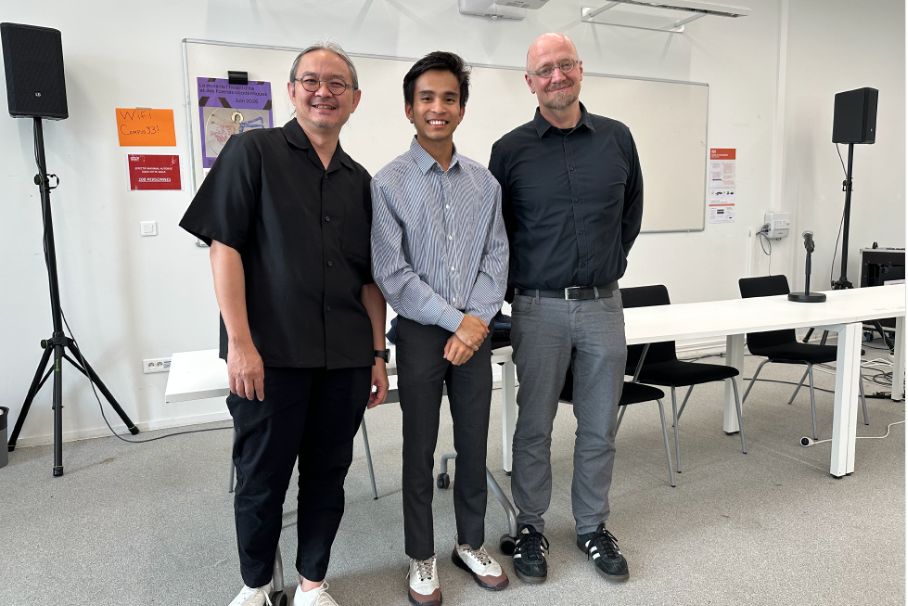 Picture from left to right: Akkanut Wantanasombut, Aung Khant Thu, and Wolfram Schaffar