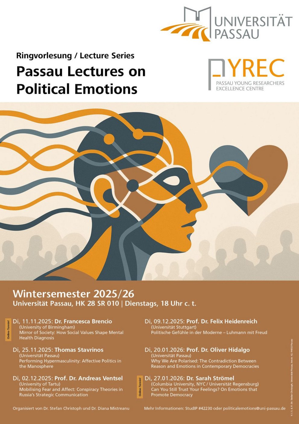 Das Bild zeigt das Poster für die Ringvorlesung