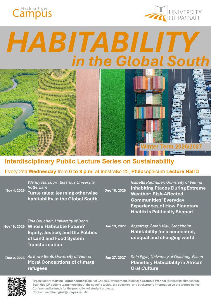 Ringvorlesung HABITABILITY in the Global South