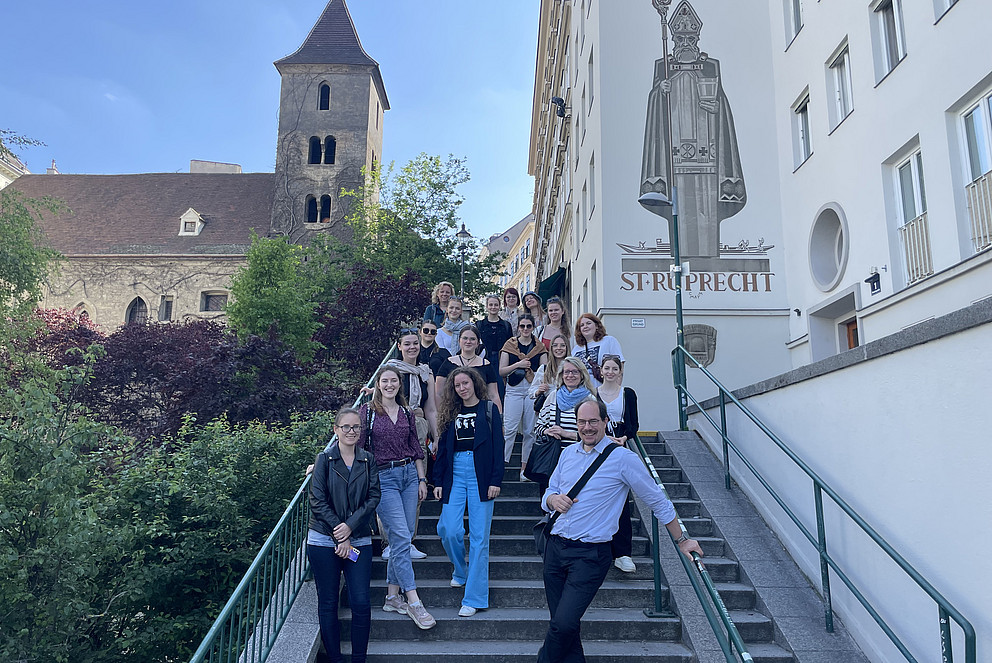 Passau students and colleagues from the Czech Republic and Austria visit the KPH Vienna/Krems. Photos: Private 