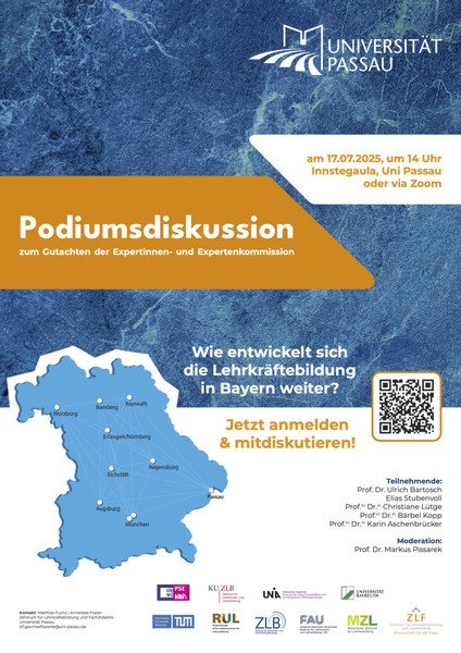Plakat zur Podiumsdiskussion