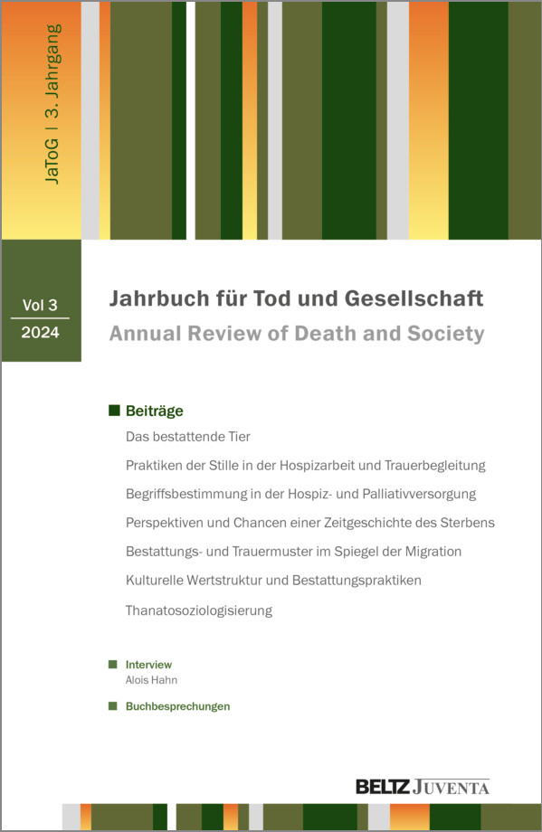 Jahrbuch für Tod und Gesellschaft, Bd. 3, 2024, 246 S. (hg. mit Matthias Meitzler)