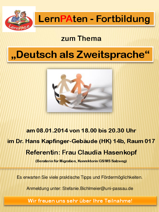 Flyer "Deutsch als Zweitsprache"