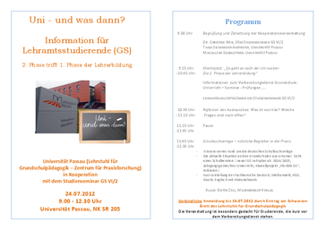 Uni - und was dann? Uni - und was dann?